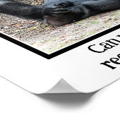 Funny Gorilla, te veel Poster van Weekend Party (Hoek)