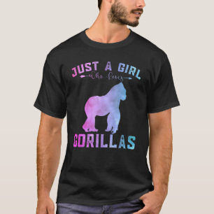 Funny Gorillas Girls is gewoon een meisje dat van T-shirt