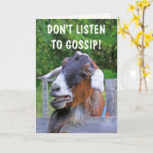 Funny Gossip Birthday Kaart (Gele Bloem)