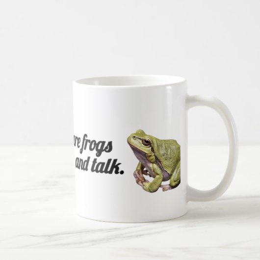 ✨ Funny Gossip Frog Mug |“They Drink & Talk” Quote Koffiemok (Rechts)