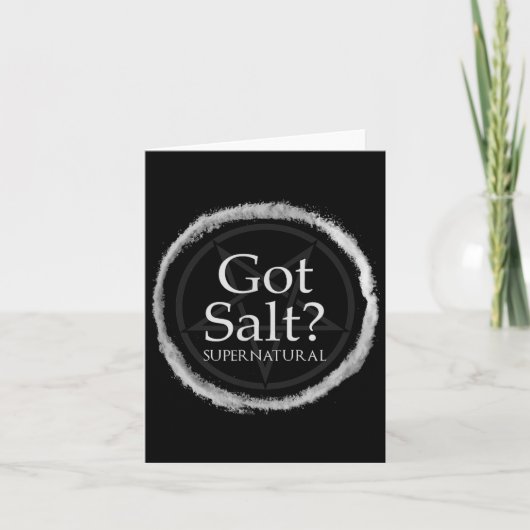 Funny Got Salt Supernatural Salt Circle Lit Gft Te Kaart (Voorkant)