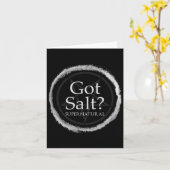 Funny Got Salt Supernatural Salt Circle Lit Gft Te Kaart (Gele Bloem)