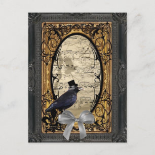 Funny  Gothic bruiloft Briefkaart