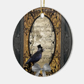 Funny  Gothic bruiloft Keramisch Ornament (Links)