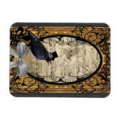 Funny  Gothic bruiloft Magneet (Horizontaal)