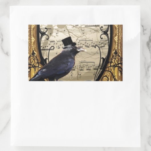 Funny  Gothic bruiloft Rechthoekige Sticker (Tas)