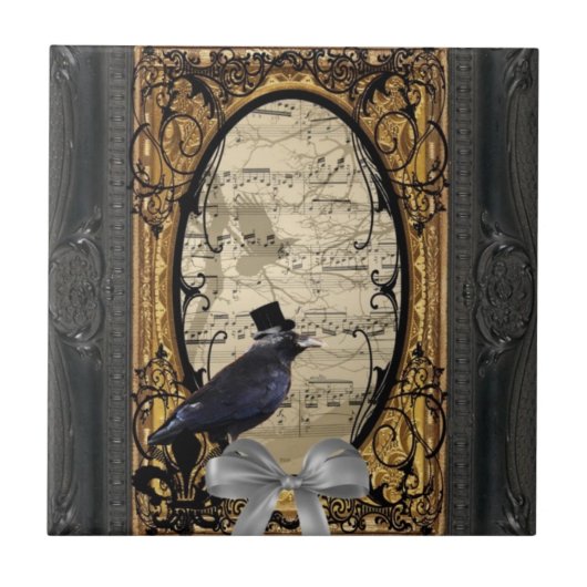 Funny  Gothic bruiloft Tegeltje (Voorkant)