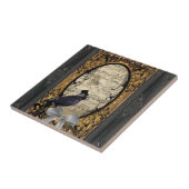 Funny  Gothic bruiloft Tegeltje (Zijkant)