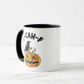 Funny Gothic Crow Humor F-Caw-F Essential Mok (Voorkant links)