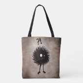 Funny Gothic Evil Character Halloween Tote Bag (Achterkant)