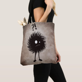 Funny Gothic Evil Character Halloween Tote Bag
