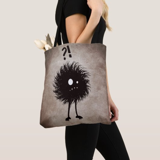 Funny Gothic Evil Character Halloween Tote Bag (Dichtbij)