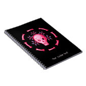 Funny Gothic Skull Black Pink Notitieboek (Rechterzijde)
