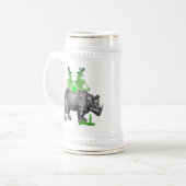 Funny gothic skull Irish St Patrick's day Bierpul (Voorkant links)