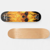 Funny gothic skull Skateboard (Horizontaal)