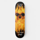 Funny gothic skull Skateboard (Voorkant)