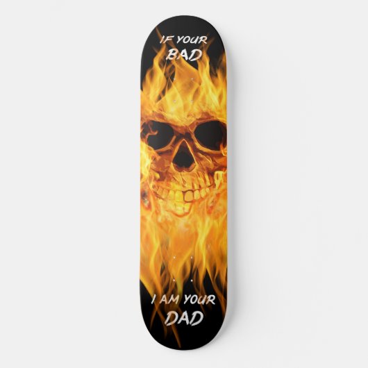 Funny gothic skull Skateboard (Voorkant)