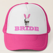 Funny gothic steampunk bunny brides trucker pet (Voorkant)