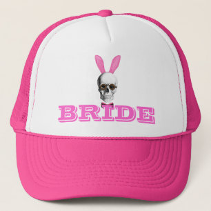 Funny gothic steampunk bunny brides trucker pet