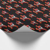 Funny Gothic Valentijns houdt van hart Cadeaupapier (Hoek)