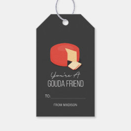 Funny Gouda Friend Valentijn Love Cheese Gift Labe Cadeaulabel