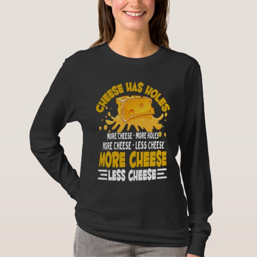 Funny Gouda Lover Cheesus More Cheese Brie Gouda V T-shirt (Voorkant)