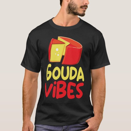 Funny Gouda Lover Cheesus More Cheese Brie Gouda V T-shirt (Voorkant)