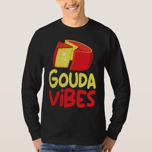 Funny Gouda Lover Cheesus More Cheese Brie Gouda V T-shirt (Voorkant)