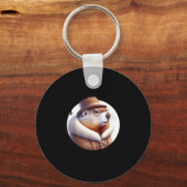 Funny Goundhog Graphic  Sleutelhanger (Voorkant)
