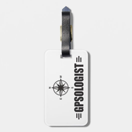 Funny GPS Bagagelabel (Achterkant verticaal)