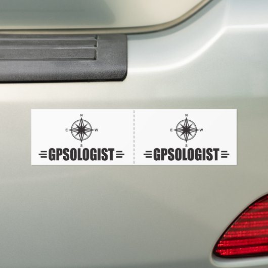 Funny GPS Bumpersticker (Op auto)