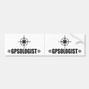 Funny GPS Bumpersticker