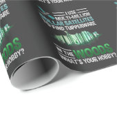 Funny GPS Geocache Wood Outdoorgeocaching Cadeaupapier (Rol Hoek)