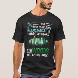 Funny GPS Geocache Wood Outdoorgeocaching T-shirt