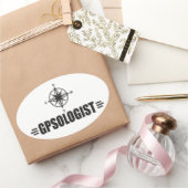 Funny GPS Ovale Sticker (Geschenken)