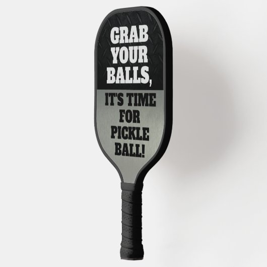 Funny grab je ballen op de poel pickleball paddle (Links)