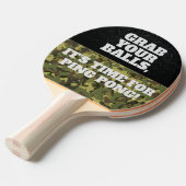 Funny Grab je Balls Cool Ping Ping Ping Po Tafeltennisbatje (Voorkant Gekanteld)