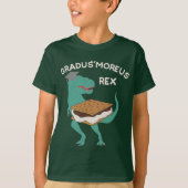 Funny Gradu Smoreus Afstuderen Dinosaur Smores T-shirt (Voorkant)