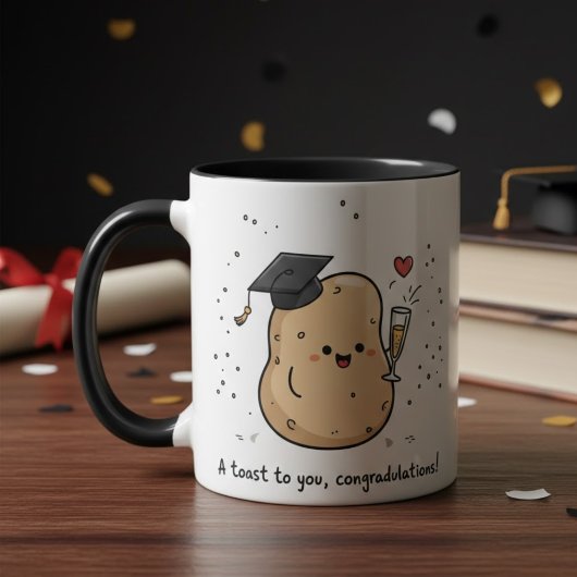 Funny Graduation Kawaii Toast University Graduates Mok