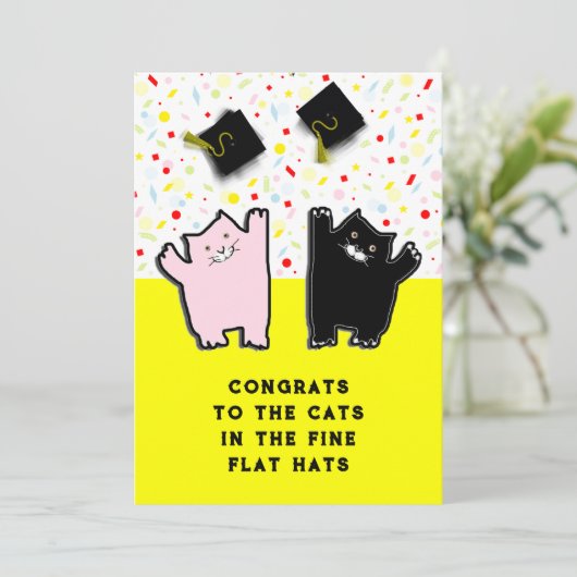 Funny Graduation Party Kaart (Staand voorkant)