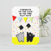 Funny Graduation Party nodigt Kaart (Staand voorkant)