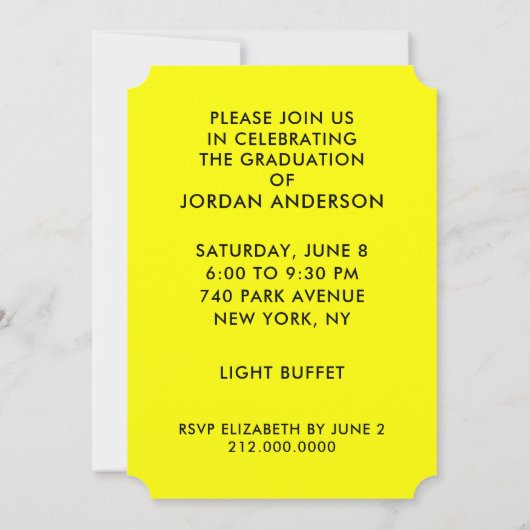 Funny Graduation Party nodigt Kaart (Achterkant)