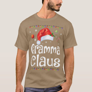 Funny Gramma Claus Kerstmis Pajamas Santa Gift T-shirt