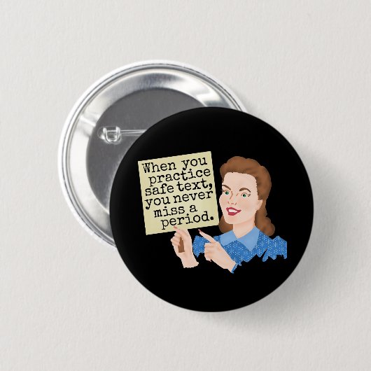 Funny Grammar Humor | Praktijkveilige tekstomroep Ronde Button 5,7 Cm (Voorkant /achterkant)