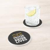 Funny Grammar Let's Eat Punctuation Save Lives Zandsteen Onderzetter (Zijkant)