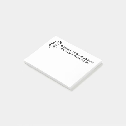 Funny Grammar Nazi Post-it® Notes (Schuin)