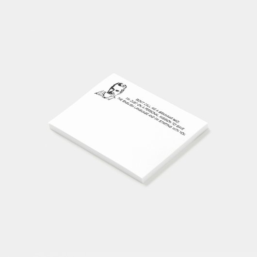 Funny Grammar Nazi Post-it® Notes (Schuin)