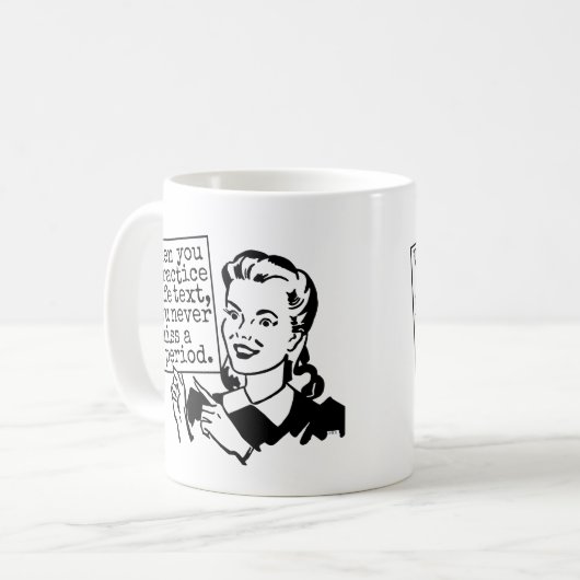 Funny Grammar Nerd | Praktijkveilige tekstomroep Koffiemok (Voorkant links)