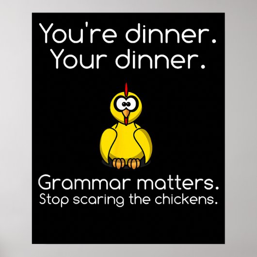 Funny Grammar Poster (Voorkant)