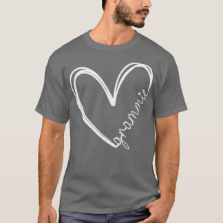 Funny Grammie Heart voor oma Moederdag Vrouwen T-shirt